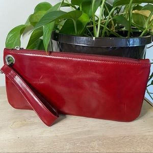 Red Hobo Wristlet